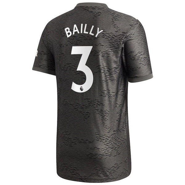 Trikot Manchester United NO.3 Bailly Auswarts 2020-21 Schwarz Fussballtrikots Günstig